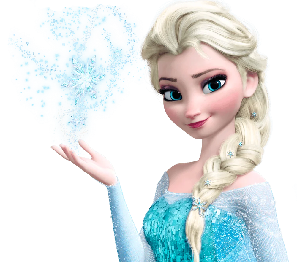 Elsa de Frozen ilustrando actividades de inglés para niños y niñas.